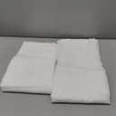 Turquoize Natural Linen Blended Curtain Panels Semi Sheer Curtains Light Filtering Linen Curtains Rod Pocket Linen Textured Drapes for Bedroom, Privacy Assured, 72 Inches Length (2 Panels, White)