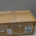 30-Inch Collapsible Travel Dog Crate, Portable 4-Door Soft Kennel for Medium to Large Dogs, Durable Mesh Windows, Indoor/Outdoor Use, Foldable, with Storage Bag (Green)