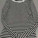 Zeagoo Womens Striped Long Sleeve Crewneck Shirts Casual Slim Fit Rib Knit Tops Summer Fall Basic Business Work Blouse, Small