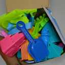 Collapsible Beach Toys for Kids Toddlers, Collapsible Sand Bucket and Shovels Set with Mesh Bag,Travel Sand Castle Building Kit, Sandbox Toys, Foldable Beach Essentials for Toddlers Kids Age 3-10