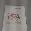 Sattiyrch Knit Christmas Tree Skirt,Luxury Cable Knitted Thick Rustic Xmas Tree Decoration (Cream, 36")