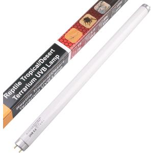 Aiicioo T8 UVB Reptile Light - 5.0 18 inch 15 watt Reptile Fluorescent Light Bearded Dragon Desert UVB Bulb for Reptile Turtles Chameleon Tortoises Lizard