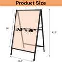 Heavy Duty 24x36 A-Frame Sidewalk Sign Double Sided Metal Sandwich Board