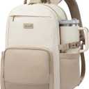 LOVEVOOK Laptop Backpack for Women with Pouch Pocket for Large Capacity Cup,15.6inch Laptop Computer Bag Travel Backpack Purse,Waterproof Teacher Nurse Work Business personal item Backpack,Beige-Khaki