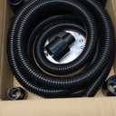 Shop Vacuum Dust Collection Hose Kit,12 Ft Dust Power Tools Hose Kit with 5 Fittings/Attachments for Shop Vacuums,Workshop, Wet/Dry, Fits Multiple Types/Brands of Woodworking Power Tools