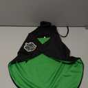 ANIAC 3PCS Halloween Dog Costume Cat Wizard Cape Glasses and Necktie Set Halloween Puppy Outfit Pet Academy Magician Cosplay Apparel for Kitten Cat Small Dogs (Black+Green, Large)