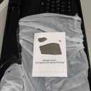 Wireless Keyboard and Mouse Combo, 2.4G Full Size Wave Keys Ergonomic Keyboard with Wrist Rest and 3-Level DPI Adjustable Wireless Ergonomic Mouse for Windows, Mac OS Desktop/Laptop/PC(Black)