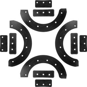 BlueStars 302565MA 302565 Snow Thrower Rubber Paddle & Hardware - Compatible with Craftsman Murray Noma 57121MA 1687312SM - for Craftsman Machines 20" 21" 22" Snowblower