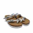 Women's Jbeached Silver Footbed, Size 4