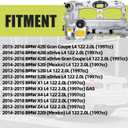 Aluminum Valve Cover Compatible with BMW X5 Z4 X3 X4 X1 528i 428i 320i 328i 228i xDrive 2.0L L4 2012-2018 Replace 11127625477 11127588412