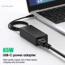 65W USB C Laptop Charger Compatible with Lenovo ThinkPad T480 T490 T580 X1 Carbon T14 T14s T16 E14 E16 Yoga C940 C930 720 910 920 7i Chromebook C330 S330,Type C Fast Charging Power Supply Adapter Cord