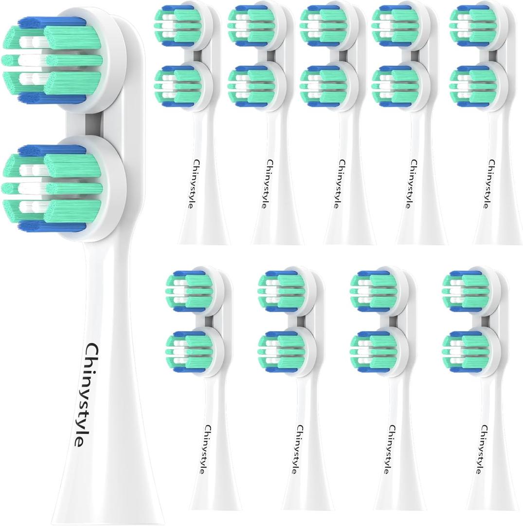 Electric Toothbrush Replacement Heads for Spinbrush Pro Series Compatible with PRO Clean & Pro Whiten (Legacy Handles Only), Medium Bristles, Adult, Individually Wrapped, 10-Pack