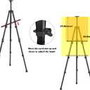 Easels for Painting Canvas, Aredy 66" Art Easel for Drawing, Portable Painting Easel Stand, Metal Table Top Easel (2 Pack)