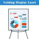 Falling in Art 70" Adjustable Aluminum Display Easel Stand 4 Pack, Versatile Presentations Tripod Easel Stand, Lightweight and Sturdy for Art Shows, Exhibitions, and Studios, Holds 20 lbs