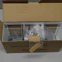 Utensil Holder Large Iron Flatware Container with 3 Compartments Countertop Wall-mounted Kitchen Utensil Storage (White)