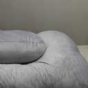 Momcozy Pregnancy Pillow for Sleeping, Dreamlign U Pro Maternity Pillow with Adjustable Leg Pillow, Removable Cover - Support for Back, Hip, Belly, Legs for Pregnant Women, 50-72 Inch Full Body Pillow (Grey)