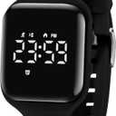 Kids Watches for Girls Boys Digital Sport Watch with Step Counter Pedometer Vibration Alarm Clock, No App Waterproof Fitness Tracker Kids Watch Boys Girls Teens Students Ages 5-16