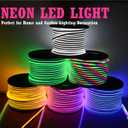 NEON LED Light, AC 110-120V RGB LED Neon Light Strip, 60 LEDs/M, Flexible/Waterproof/Multi-Colors/Multi-Modes 5050SMD LED Rope Light with Remote for Decoration (32.8ft/10m)
