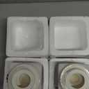 LemonRoad 2 Pcs Christmas Glass Storage Jars with Lid Santa Claus Cookie Jars Christmas Candy Jar Glass Food Storage Canisters Holiday Candy Storages Can for Kitchen Holiday Table Centerpieces(25oz)