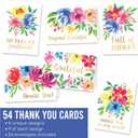 2 x Hadley Designs 54 Bulk Thank You Cards with Envelopes - Teacher Appreciation Cards, Cute Blank Card with Envelopes, Thank You Notes for Teachers, Birthday, Graduation & Small Business