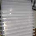16 Pcs Classroom Storage Cubby Bins with Latching Lid,Clear