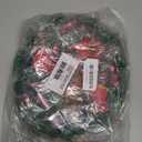 Christmas Wreath 11 Inch, Christmas Front Door Wreath Decorations with Artificial Pine Cone, Red Berry Clusters, Green Frosted Branches, Flowers, for Merry Christmas Party Decor Outdoor