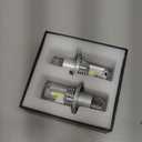 H4 Light Bulbs Hi/Low Beam,Super Bright Upgraded 900% 50000LM Brightness,1:1 Halogen Mini Size, 10-Year Lifespan, Plug and Play, H4/9003 Fog Bulbs,Pack of 2