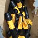 Thyle 6 Pack Stainless Steel Commercial Mop Handle for Floor Cleaning, 3 Section Replaceable Mop Stick Replacement with Jaw Clamp, Heavy Duty Replacement Pole for Home Garage Office, 55 Inch