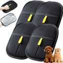 DelliodMaz 4 Packs Thickened Pet Hair Removal Gloves for Dogs & Cats, Electrostatic Pet Hair Remover Glove, Reusable Magic Brush Pet Hair Remover Tool for Clothing, Couch, Bed, Carpet, and Car Seat