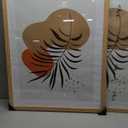 22x28 Frame Set of 2, Natural Oak Wood Style - Display 18x24 Picture Frame with Mat or 22 x 28 Poster Frame without Mat, Wall Mounting Horizontal and Vertical