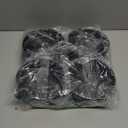 4 Pcs 6 Inch Non Stick Springform Pan with Removable Bottom Carbon Steel Round Springform Cheesecake Pan with Stainless Steel Spring Buckles for Baking Kitchens Restaurant, Black