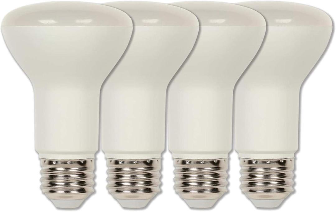 Westinghouse 53161000 50-Watt Equivalent R20 Flood Dimmable Bright White LED Light Bulb with Medium Base (6 Pack)