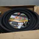 Hopegiver 5/8 Soaker Hose 25 ft 3 Pack, Heavy Duty Garden Soaker Hoses with Solid Brass Fitting, Rubber Drip Hose for Garden Beds, Vegetable, Lawn, Trees Watering Irrigation (75 ft) (Black)