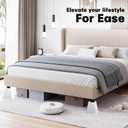 ANNKUT 6 Inch Heavy Duty Bed Risers, Furniture Risers for Desk, Chair, Table or Sofa, Couch Lift Risers, Supports up to 2200 lbs per Leg(4 Pack White)