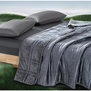 OMYSTYLE King Size Weighted Blanket 20lbs(88''x104'', Double-Sided), Reversible Weighted Blanket with Warm Short Plush and Cool Tencel Fabric for All Season Use - Carry Bag Included