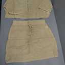 Sovoyontee Womens 2024 Summer 2 Piece Crochet Swimsuit Cover Up Swim Bathing Suits Bikini Swimwear Cover Ups Apricot L