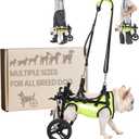 Dog Wheelchair for Back Legs, for Small Breed Dog - Includes High-Visibility Vest, Leash & Sling Lift, for Arthritis, Paralyzed, Injured, or Disabled Dogs