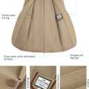 PJ PAUL JONES Men's Casual Blazer One Button Lightweight Sport Coats Solid Notched Lapel Suit Jackets (Beige, L)