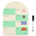 Inkerie Magnetic Dry Erase Weekly Memo Board