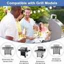 Grill Replacement Parts for Brinkmann Pro Series 8300, Replacement Heat Plate & Grill Grates & Burner and Cross Over Tube, Grill Parts Kit for for Brinkmann 810-8410-S 810-9415-W Parts