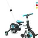 5-in-1 Kids Tricycle/Balance Bike/Push Bike with Pushbar for 2-8 Yrs Kids