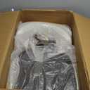 Kitchen Dining Chairs Set of 2 Modern Soft Linen Farmhouse Dining Room Chair with Metal Legs, Beige/Walnut