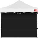 MASTERCANOPY 10x10ft Canopy SunWall Instant Canopy SideWall for Pop Up Canopy Tent Gazebos, UV Protection Sidewall Only, Spliceable (1 Pack, Black)