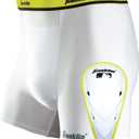 Franklin Sports Youth Compression Short With Cup- Large/ X-Large