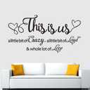 Motivational Home Wall Decals for Bedroom: Inspirational Family Quotes Vinyl Art Wall Stickers for Living Room Bathroom Kitchen Apartment - This is US 36.2" X 19"
