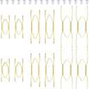 12 Piece Plate Hangers, 4/6/8 Inch Invisible Brass Wall Plate Hangers, Comes with 16 Piece Wall Hooks for Decorative Plates