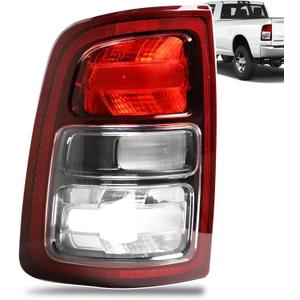 Tail Light Black Bezel Compatible With 2019-2023 Dodge Ram 2500 Left Driver Side Taillight Replace 68409003AD