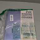 HOUYEE 100 Pack Clear Binding Presentation Covers, PVC Report Covers,12 Mil,8-1/2 x 11 Inches, Letter Size
