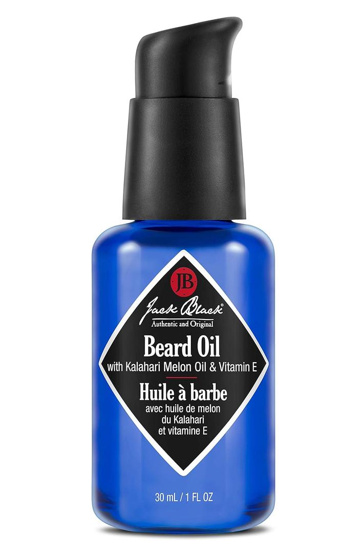 Jack Black Beard Oil for Men - Mens Beard Oil, Leave In Beard Conditioner for Men, Beard Softener for Men, Mens Beard Care Products, Mustache Oil, Mens Gifts, Beard Gifts for Men