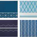 Hallmark Blank Cards Assortment, Geometric Silver Foil (40 Note Cards with Envelopes)